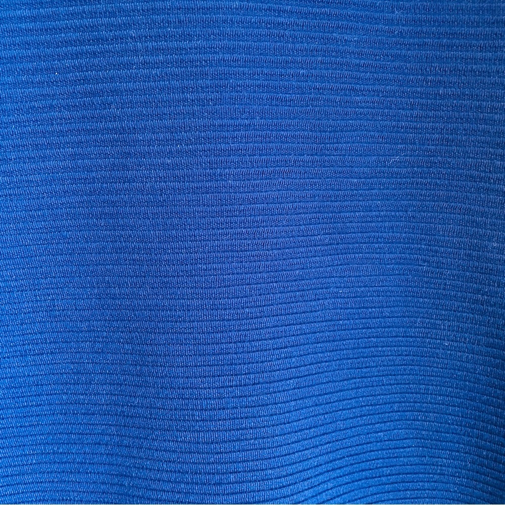 Blue Ribbed Bodycon Dress - Picture 2 of 3